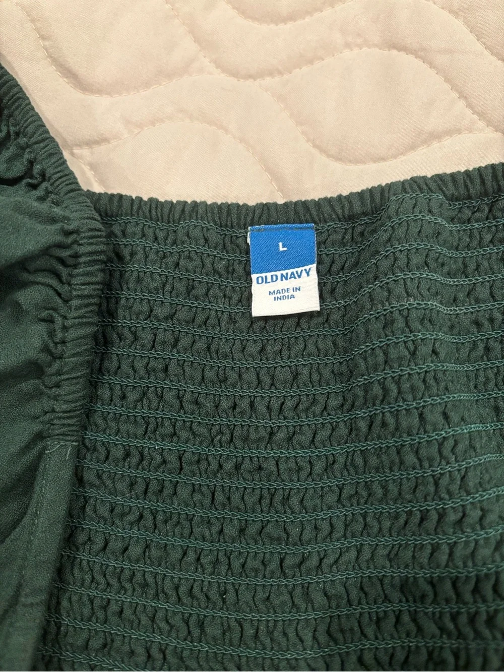 Old Navy Forest Green Puff Sleeve Maxi Dress - Picture 3 of 4